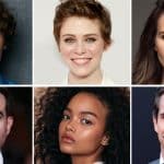 Six diverse headshots of actors from the star cast of 'Trap House': three men (top left, bottom left, bottom right) and three women (top center, top right, bottom center),