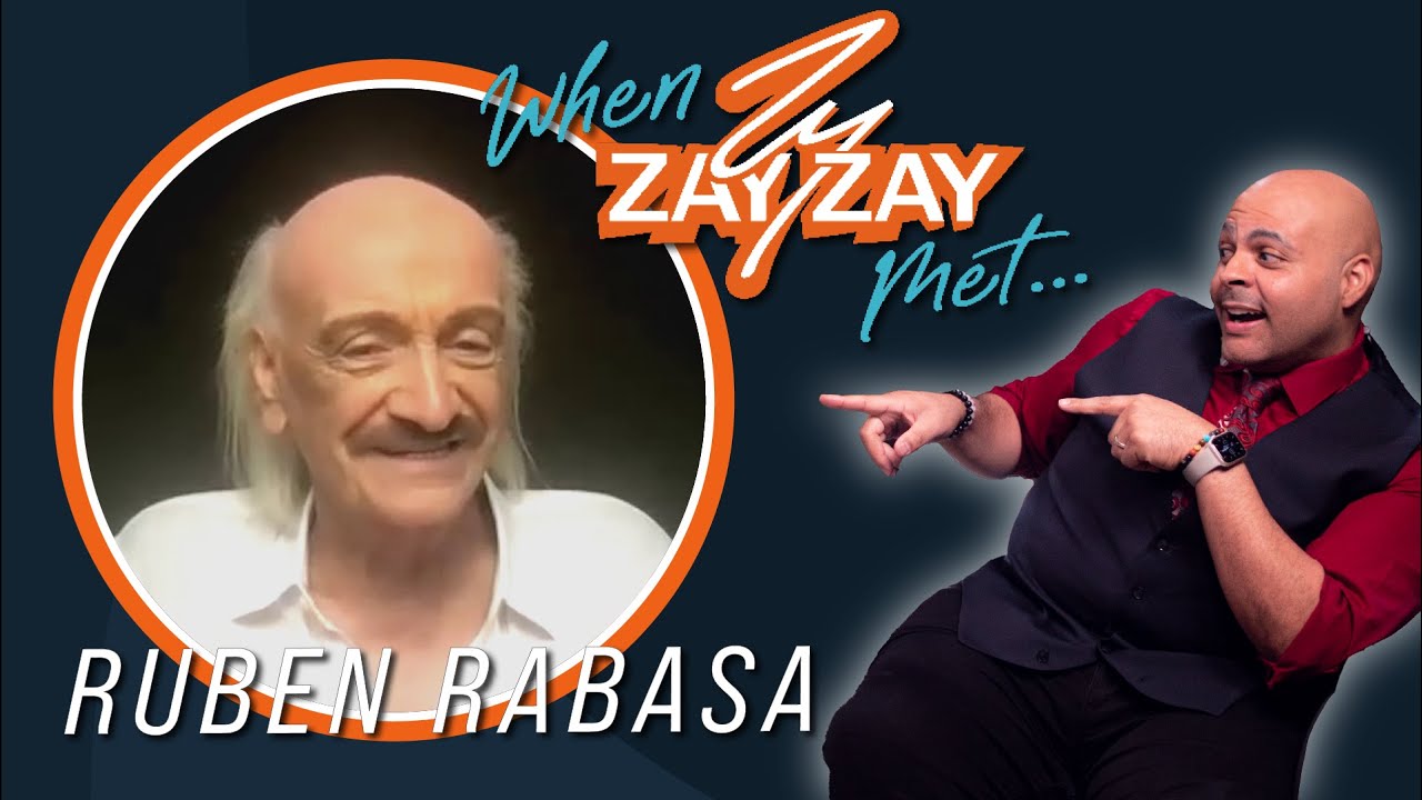 A promotional still for a video with a graphic saying “When Zay Zay Met... Ruben Rabasa,” featuring an image of Tio Walter from Father of The Bride, smiling in the left