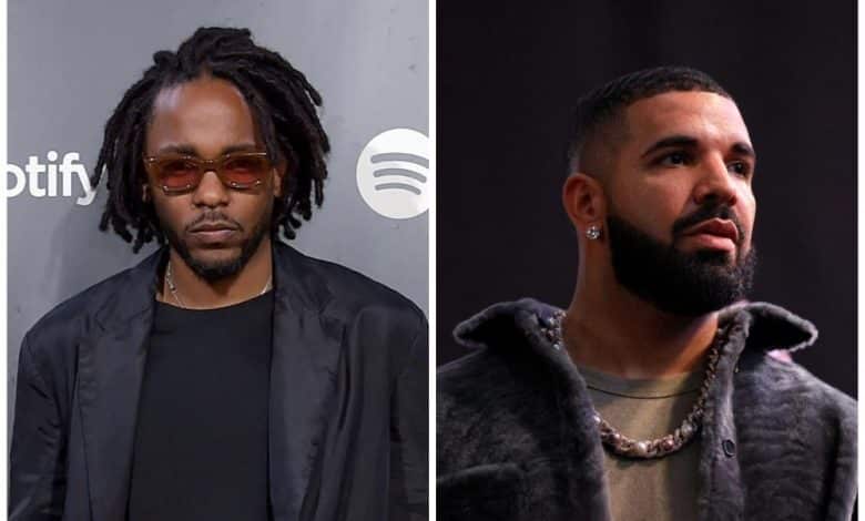 Two images side-by-side: on the left, a man with dreadlocks and sunglasses wearing a black jacket. on the right, a man with a beard in a fur coat and diamond necklace. both posing against neutral backgrounds.