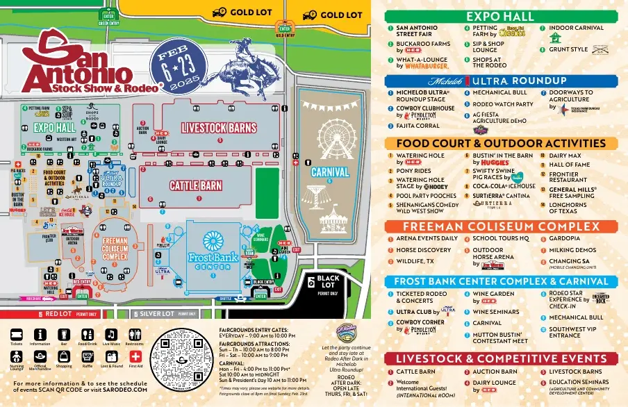 2025 SA Rodeo Grounds Map