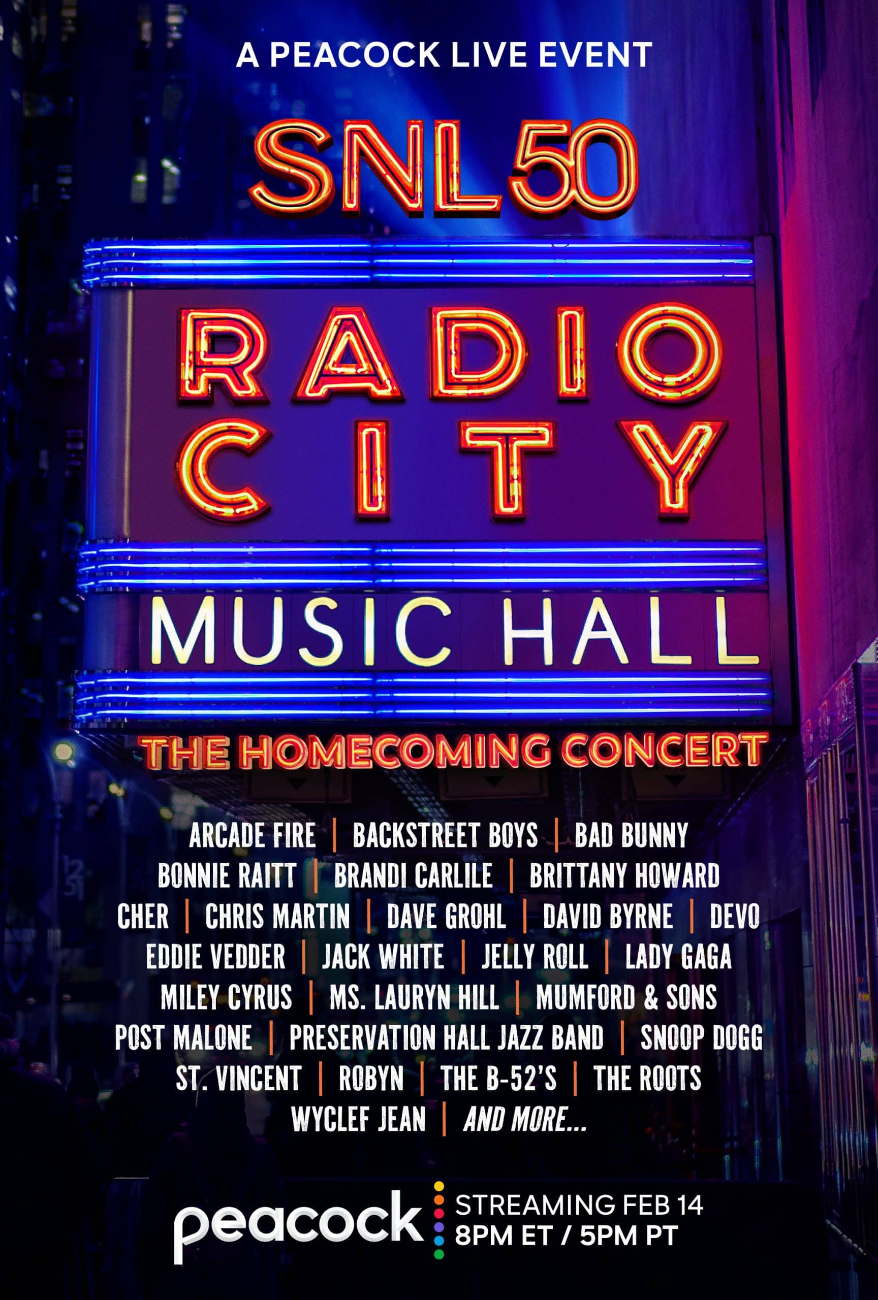 SNL50_ The Homecoming Concert Lineup Key Art_Veritcal.jpg