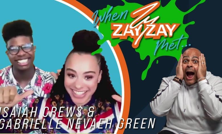 When Zay Zay Met... Isaiah Crews & Gabrielle Nevaeh Green | Nickelodeon Slime Cup 2022